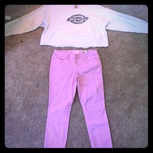Dickies long sleeve crop top